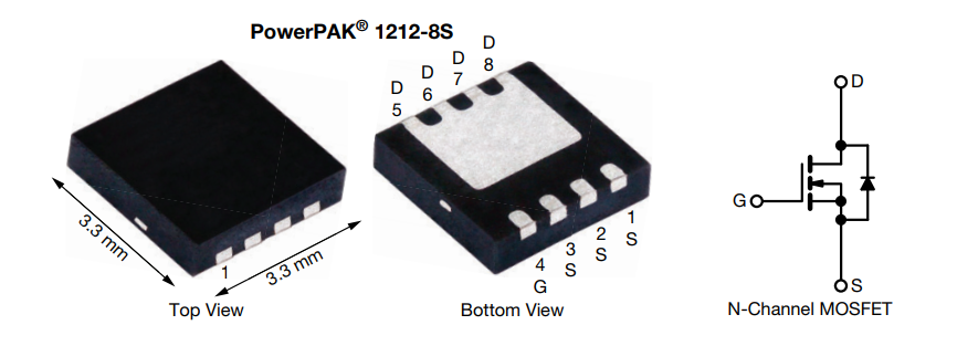 应用电路图 - Vishay / Siliconix SiSS52DN和SiSS54DN N沟道TrenchFET® Gen V功率MOSFET